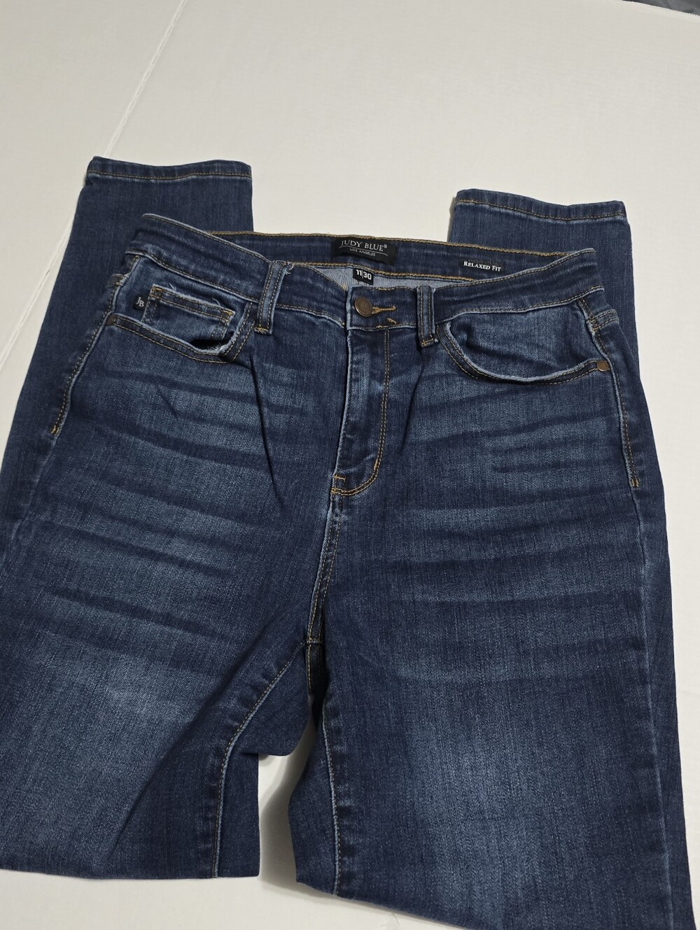 Judy Blue Men's Dark Indigo Relaxed Fit Jeans 11/30